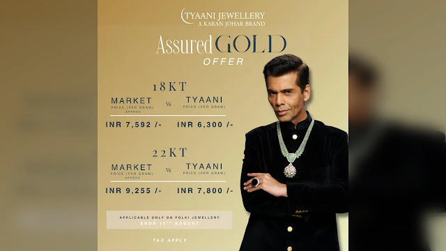 Tyaani Jewellery by Karan Johar Gives Back to Customers with Record Gold Savings