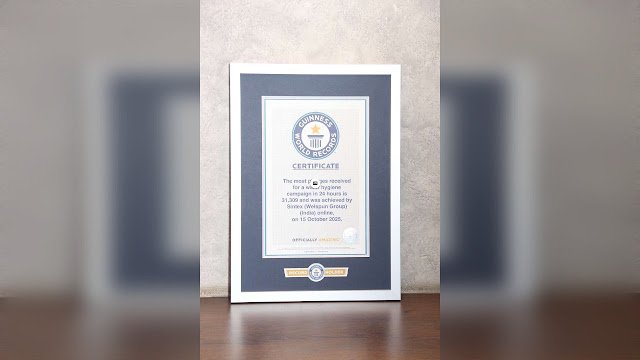 On Its 50th Anniversary, Sintex sets a ‘Guinness World Record’ to champion responsible water use across India