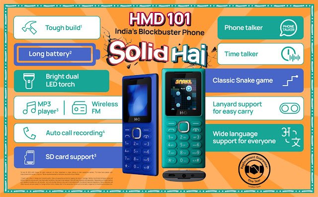 HMD Doubles Down on Affordable Featurephones Segment, Launches HMD 100 & HMD 101 to Capture Volume Leadership Crown