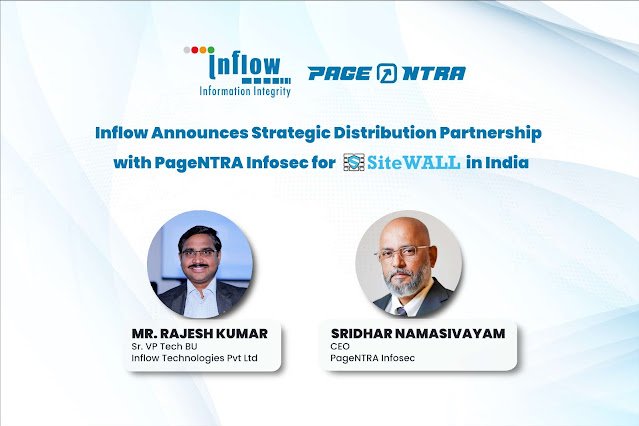 Inflow Technologies Announces Strategic Distribution Partnership with PageNTRA Infosec for SiteWALL WAF in India