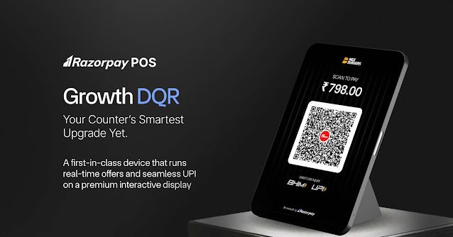 Razorpay POS Launches ‘Growth DQR’, A Checkout Device Unifying Offers, Loyalty & UPI on a Single Screen