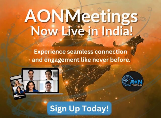 AONMeetings Launches India Operations, Six Businesses Evaluating Including $10 Billion Enterprise