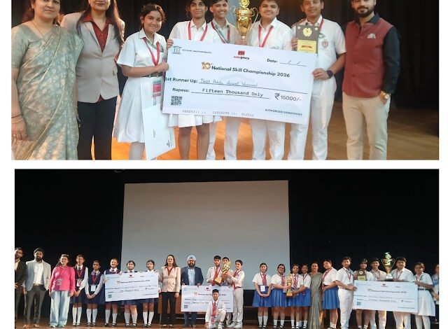 Delhi Public School Varanasi Shines at National Skill Championship, Secures 2nd Prize at IIT Delhi