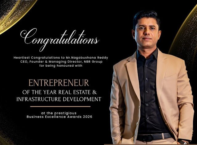 Mr. Nagabushana Reddy Named ‘Entrepreneur of the Year’ at the 2026 South India Business Excellence Awards