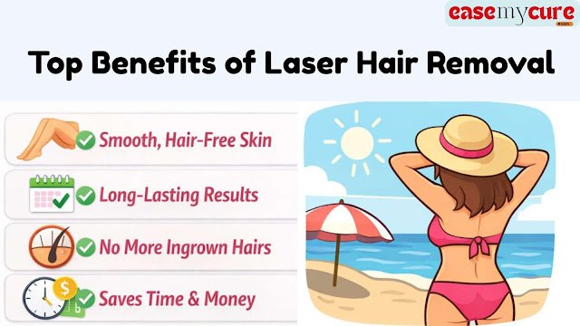 Benefits of Laser Hair Removal for Long Term Smooth Skin | EaseMyCure