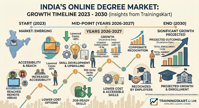 India’s Online Degree Market Expected to Grow Rapidly by 2030: Insights from TrainingsKart